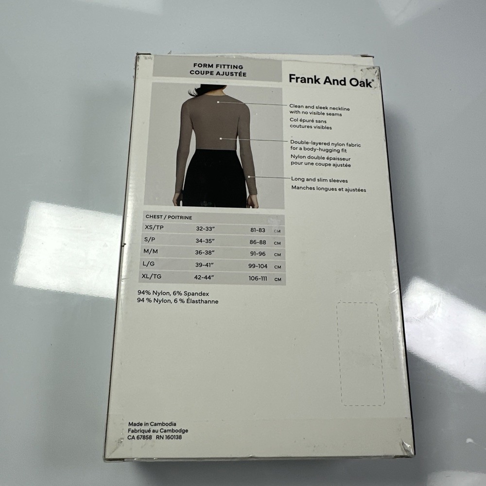 Frank And Oak Women's Smoothing Contour Long Sleeve Tee 2-Pack LG - Picture 2 of 4